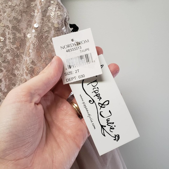 FLASH SALE⚡️Pippa & Julie | Lace Sequin Tutu Dress 2T - Picture 4 of 7